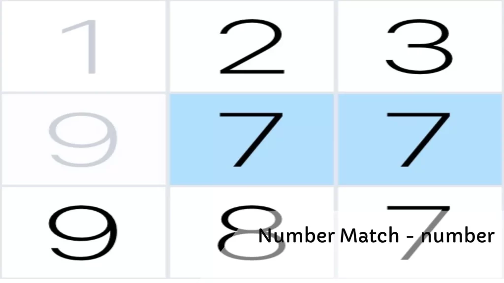 Number Match Number Games