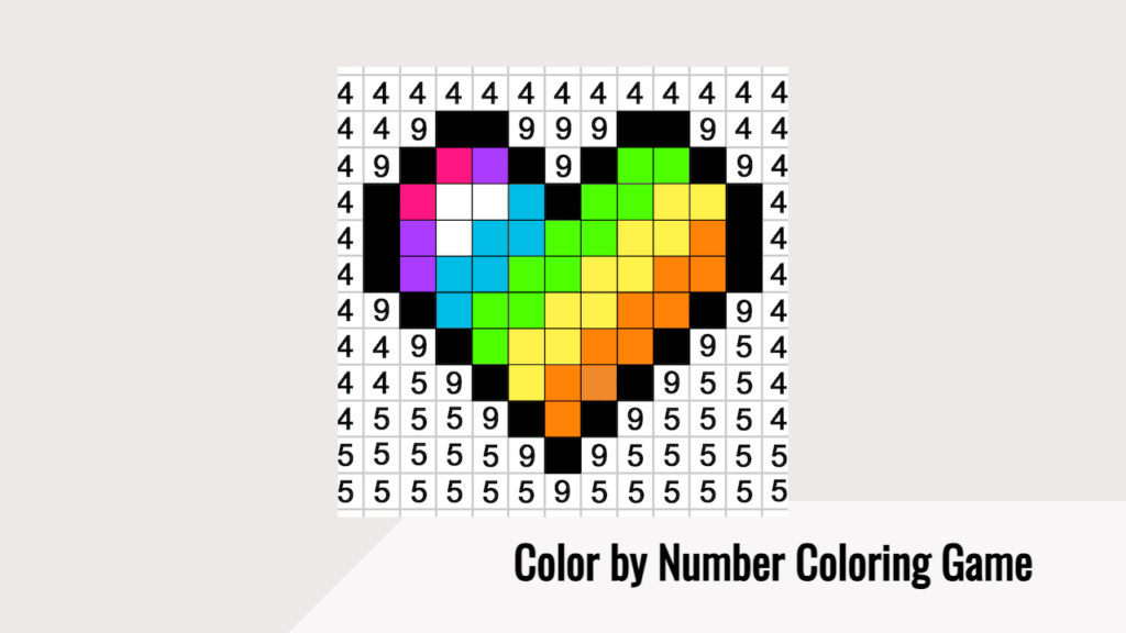 Color By Number Coloring Game 1