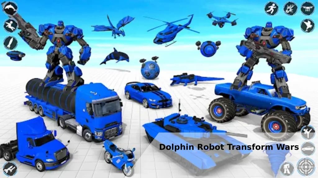 Dolphin Robot Transform Wars